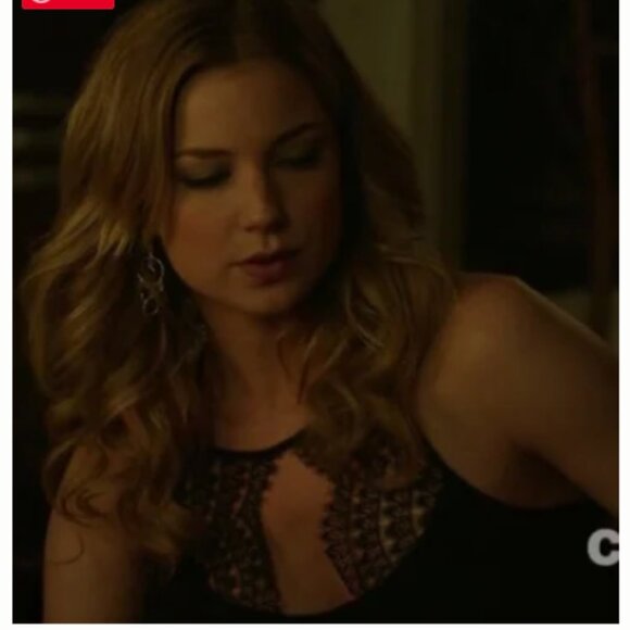 Anthropologie Postmark Lace Keyhole top Navy Black Size XS - Picture 12 of 13